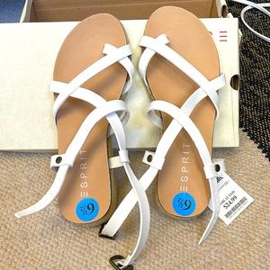 New women’s Esprit espadrille strapped sandals. Adjustable straps. Size 6.5